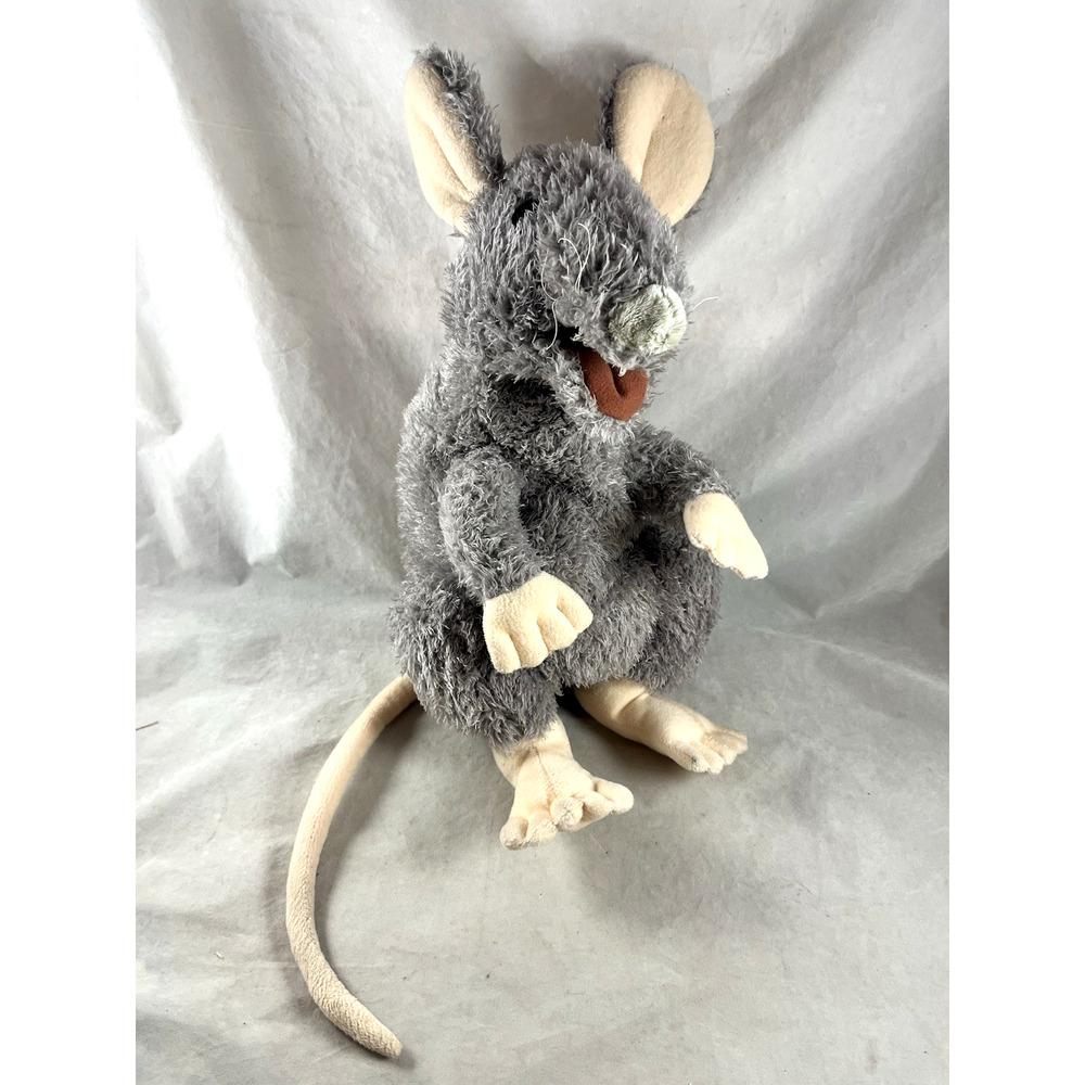 Folkmanis Gray Mouse Full Body Hand Puppet Rodent 15” Vintage
